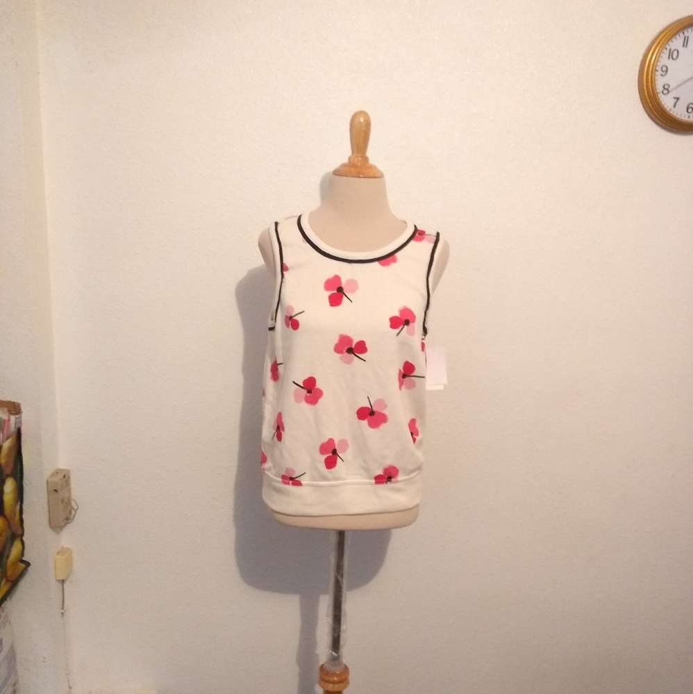 Kate Spade NY Floral Print Knit Tank Top